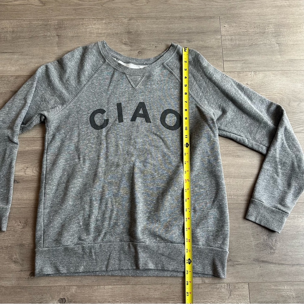 Sol Angeles x Anthropologie Ciao gray sweatshirt - size medium - Picture 2 of 4